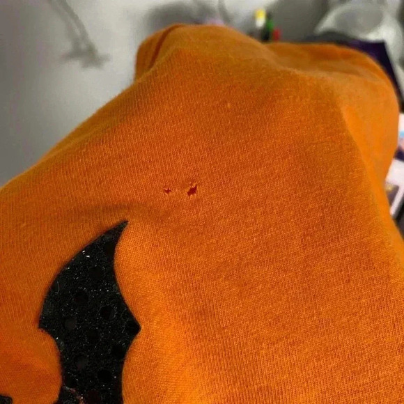 Orange Halloween baby tee. - Picture 4 of 4